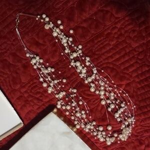 Elegant Pearl Beaded Necklace